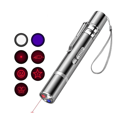 7 - in - 1 LED Laser Pointer Cat & Dog Toy — 5 Patterns, Hours of Play - LOLO'S SHOP