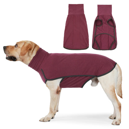 Fleece High-Neck Dog Vest – Warm Winter Jacket for Small & Medium Dogs