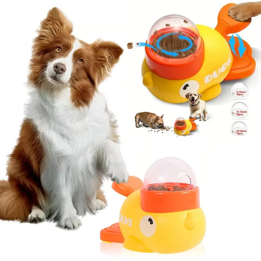 Duck-Shaped Slow Feeder Dog Toy – Interactive Food Dispenser