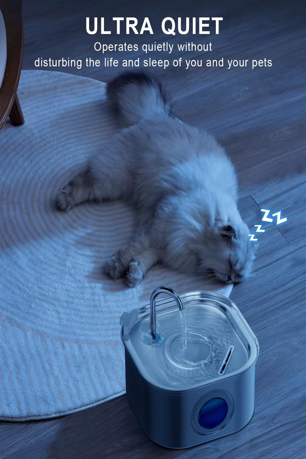 Pet Water Fountain – Quiet Auto-Circulating Dispenser for Cats & Dogs