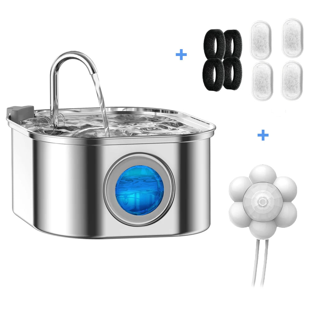 Pet Water Fountain – Quiet Auto-Circulating Dispenser for Cats & Dogs