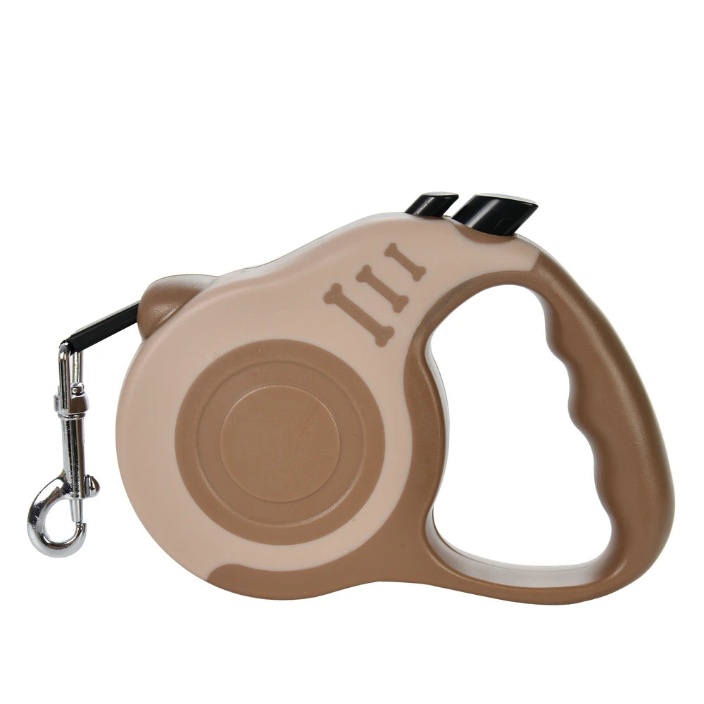 Strong Retractable Dog Leash – 3m/5m Nylon Lead for All Breeds