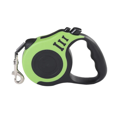 Strong Retractable Dog Leash – 3m/5m Nylon Lead for All Breeds