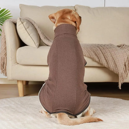 Fleece High-Neck Dog Vest – Warm Winter Jacket for Small & Medium Dogs