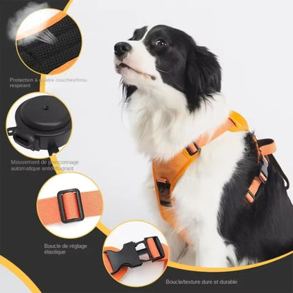 No-Pull Dog Harness with Retractable Leash – Anti-Escape Vest
