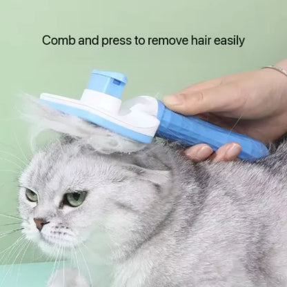 Self-Cleaning Pet Slicker Brush – Grooming Comb for Cats & Dogs