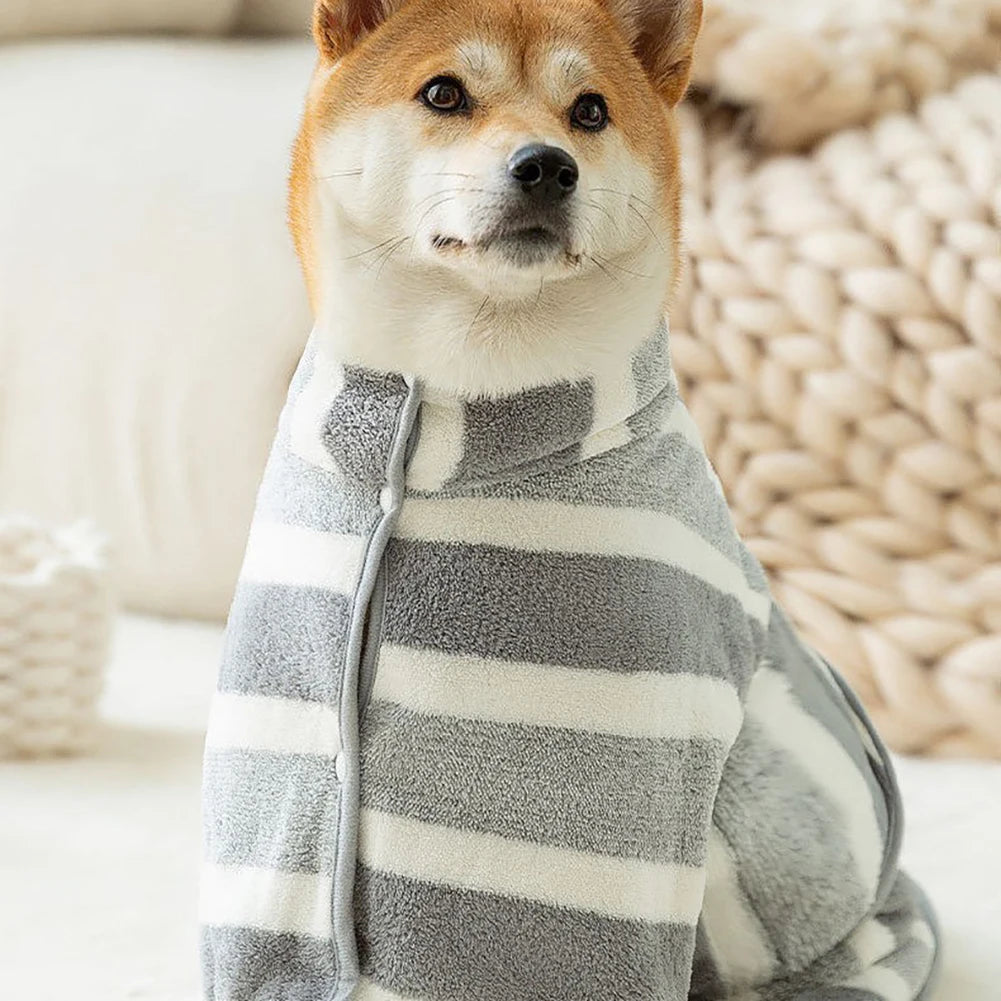 Quick-Dry Dog Bathrobe – Ultra-Absorbent Microfiber Towel Robe