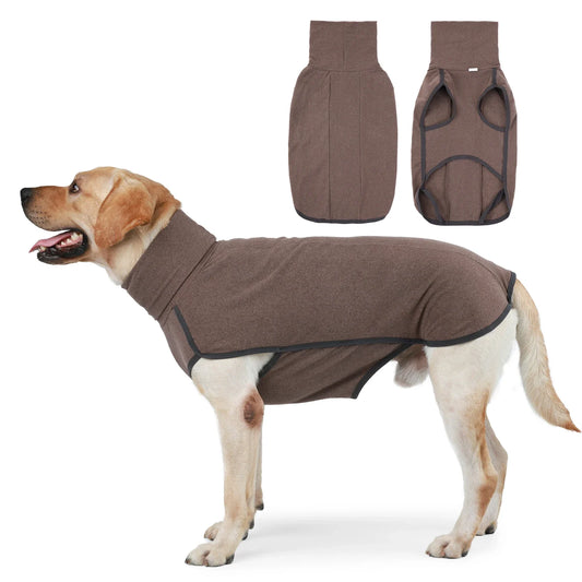 Fleece High-Neck Dog Vest – Warm Winter Jacket for Small & Medium Dogs