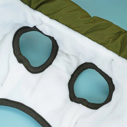Winter Dog Jacket with Built-In Harness Ring – Waterproof Vest