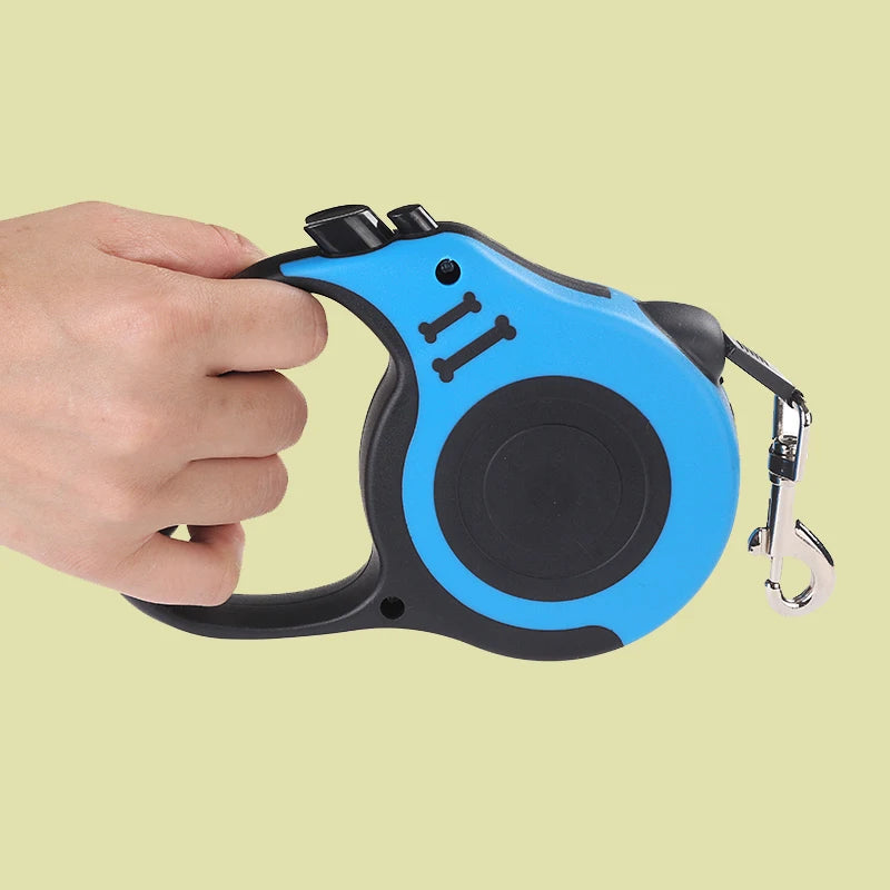 Strong Retractable Dog Leash – 3m/5m Nylon Lead for All Breeds