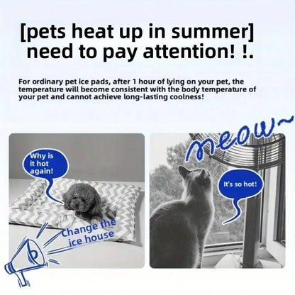 Summer Cooling Pet Bed – Ice House for Cats & Small Dogs