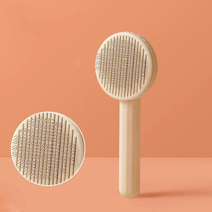 Self-Cleaning Pet Slicker Brush – Grooming Comb for Cats & Dogs