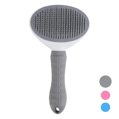 Self-Cleaning Pet Slicker Brush – Grooming Comb for Cats & Dogs