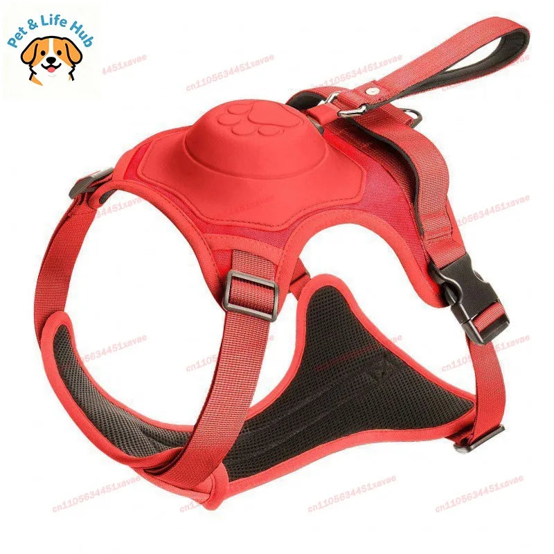 No-Pull Dog Harness with Retractable Leash – Anti-Escape Vest