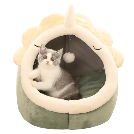 Adorable Dinosaur Pet House with Bonus Toy — Cozy Retreat for Cats & Dogs - LOLO'S SHOP