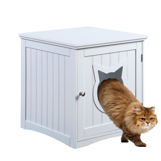 Cat House Side Table — Hidden Litter Box Enclosure & Nightstand - LOLO'S SHOP
