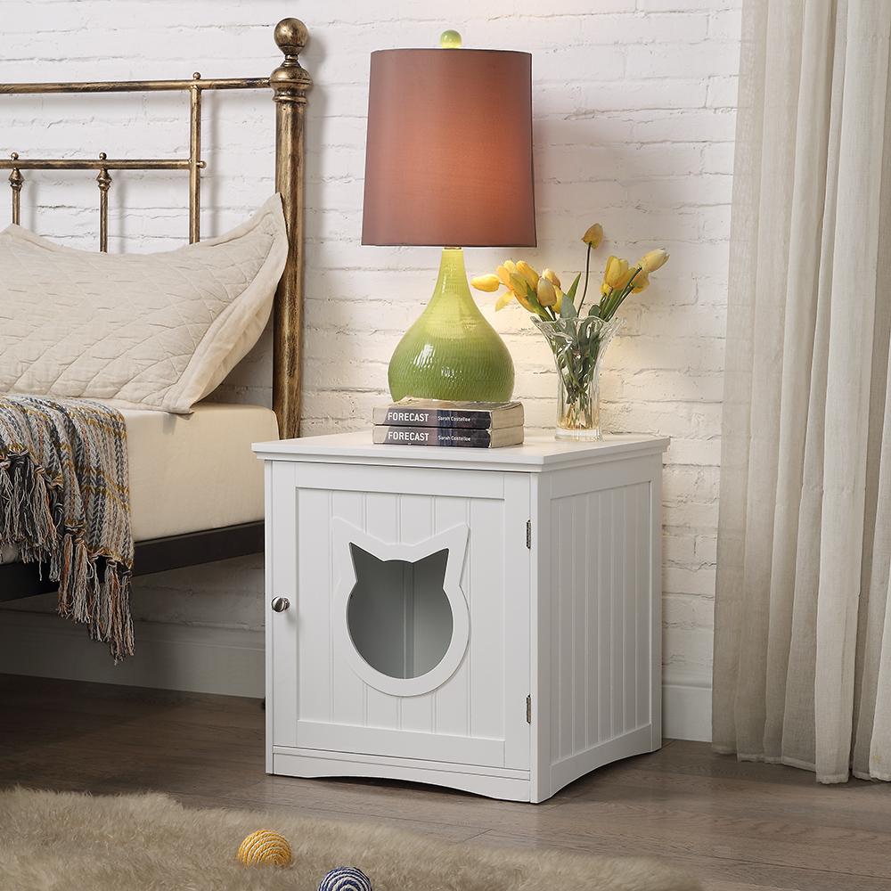 Cat House Side Table — Hidden Litter Box Enclosure & Nightstand - LOLO'S SHOP