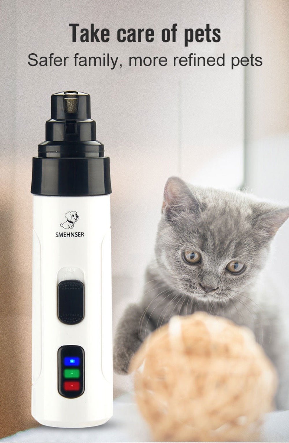 Cordless Pet Nail Trimmer — Quiet, Safe & Rechargeable - LOLO'S SHOP