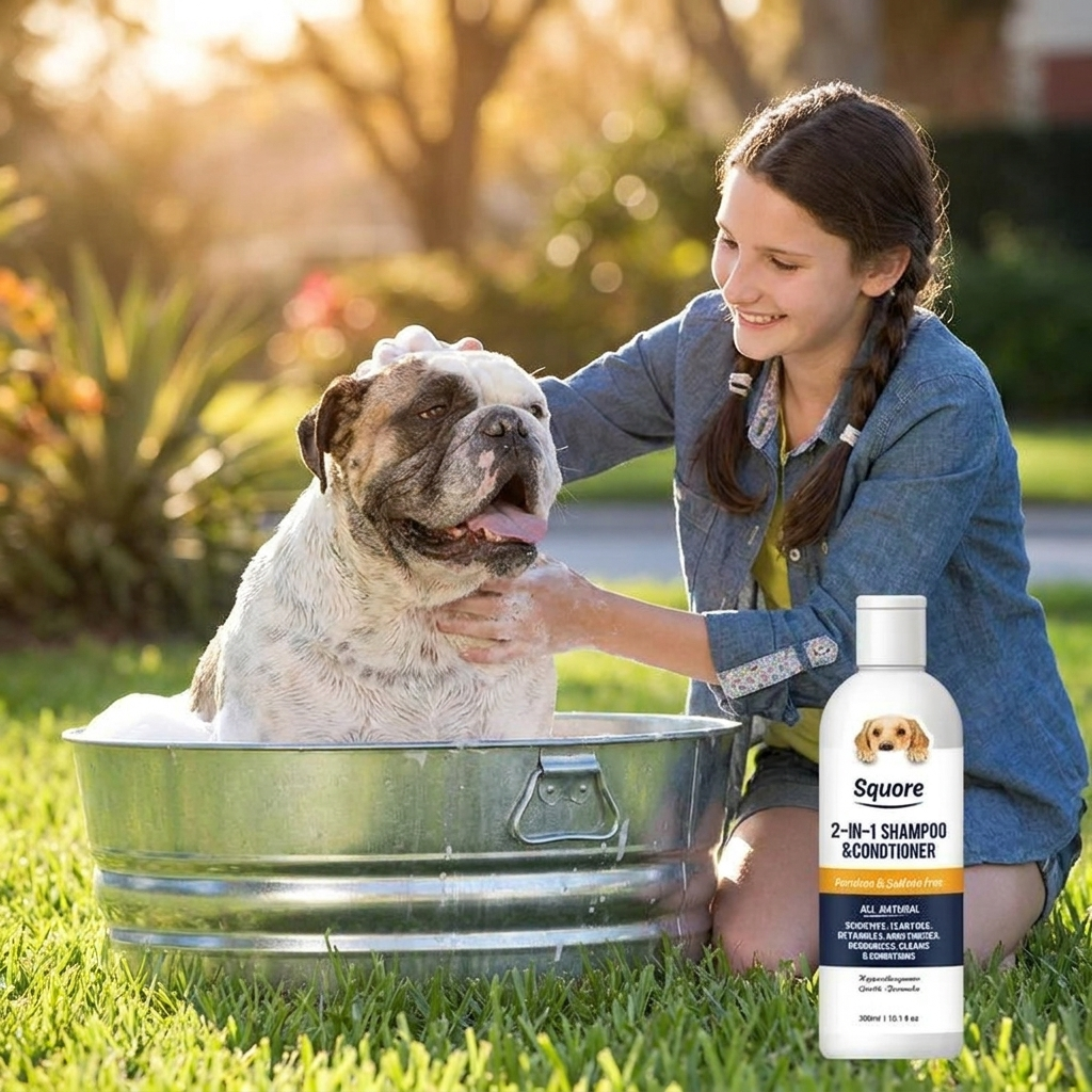 2-in-1 Puppy Shampoo & Conditioner – Natural Moisturizing Formula for Sensitive Skin