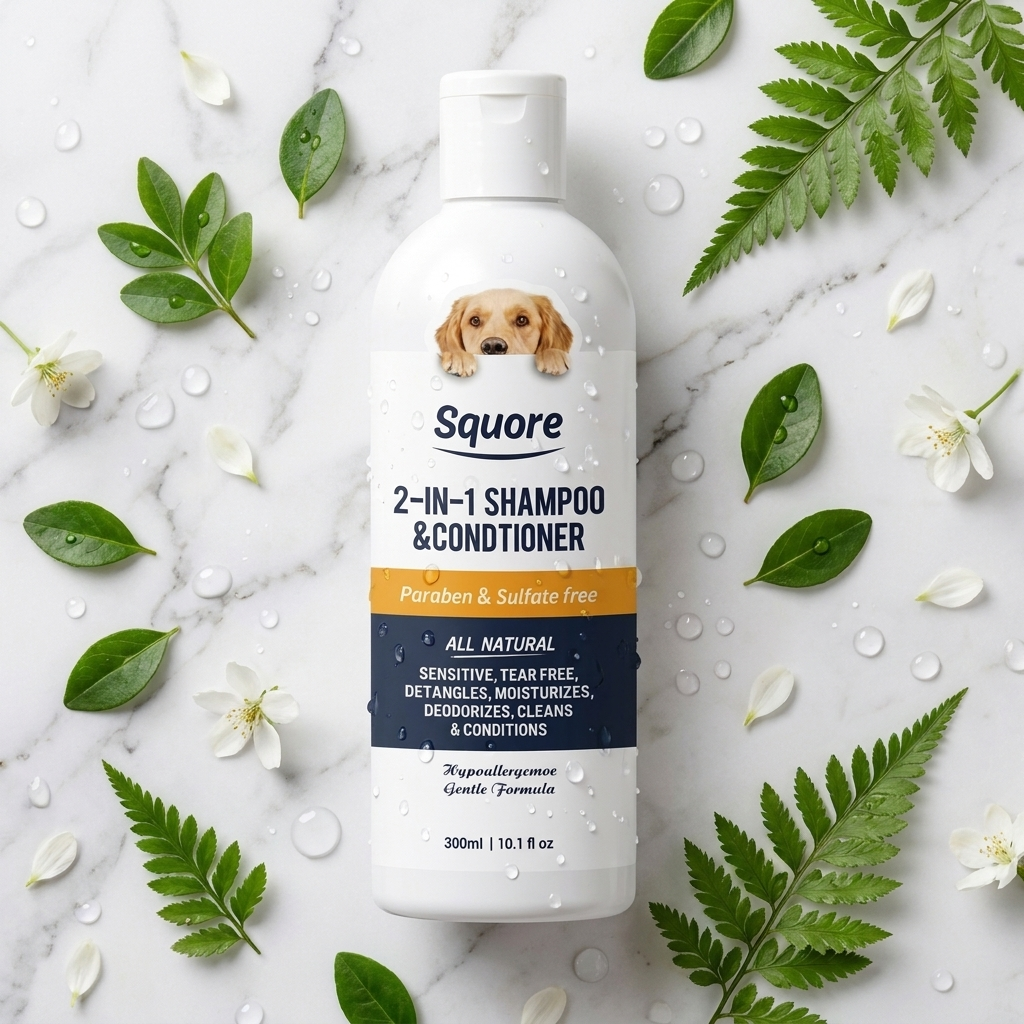 2-in-1 Puppy Shampoo & Conditioner – Natural Moisturizing Formula for Sensitive Skin