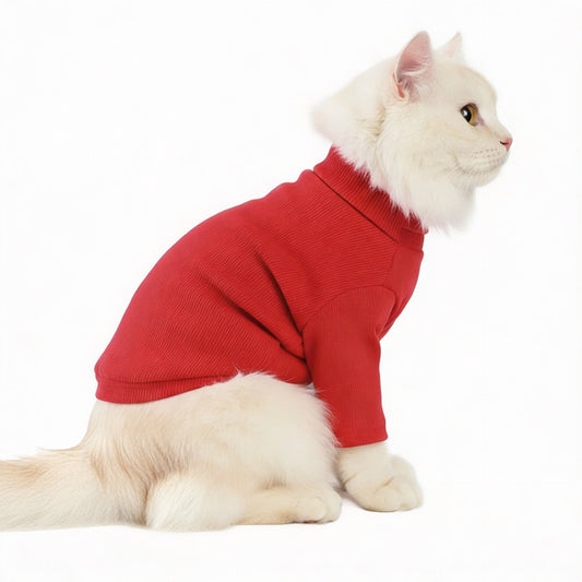 Label Turtleneck Pet Sweater — Soft, Stylish Daily Wear for Dogs & Cats - LOLO'S SHOP