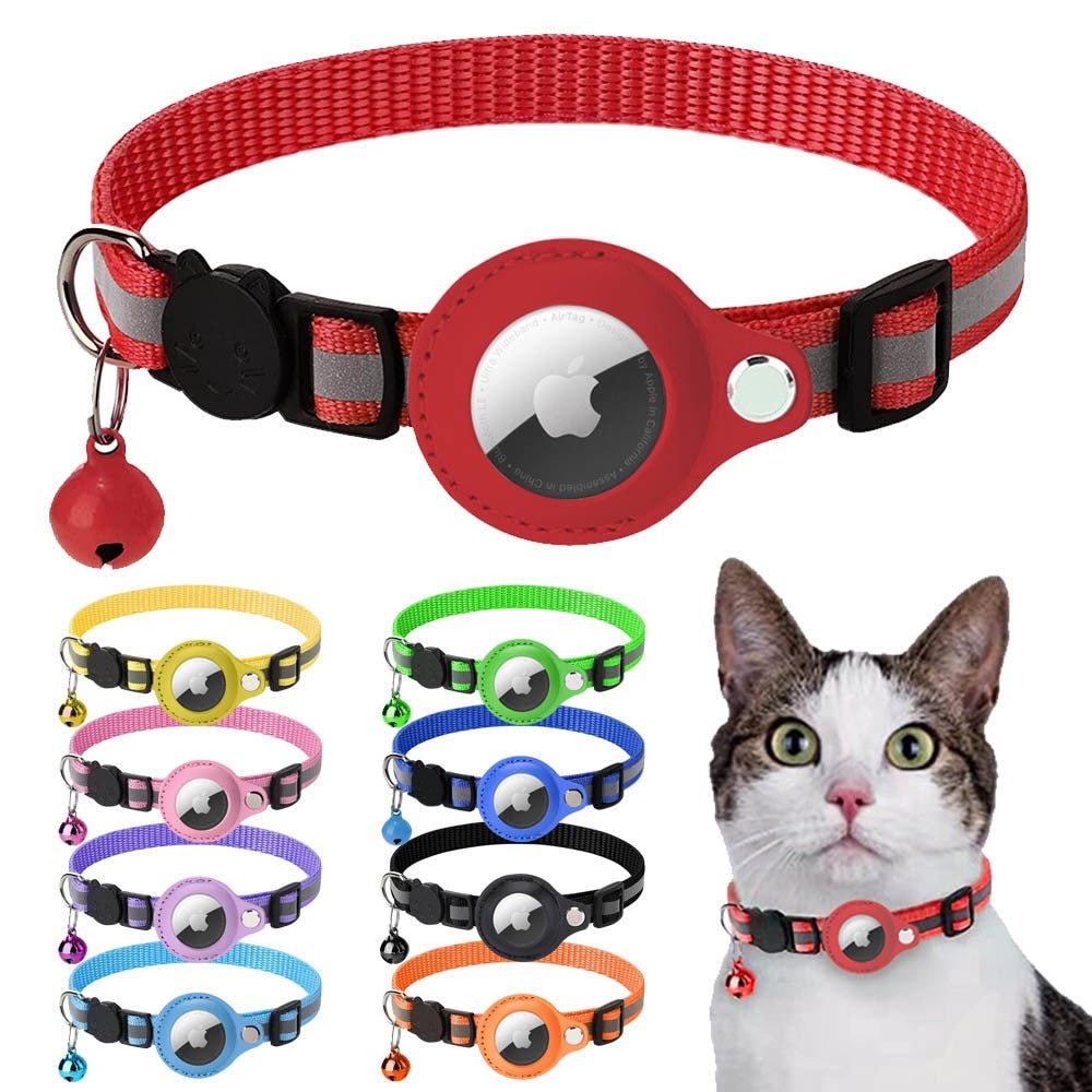 Reflective AirTag Collar for Dogs & Cats — Never Lose Your Pet Again - LOLO'S SHOP