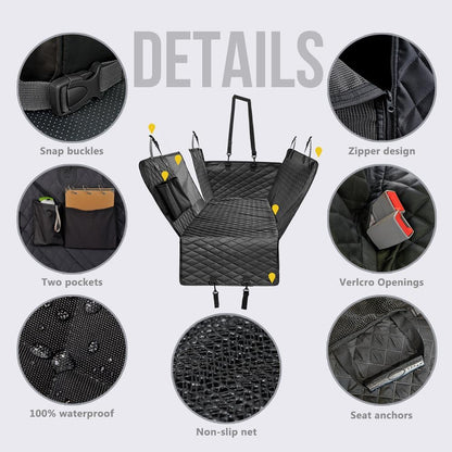 Waterproof Dog Car Seat Cover — Full Back Seat Protection - LOLO'S SHOP